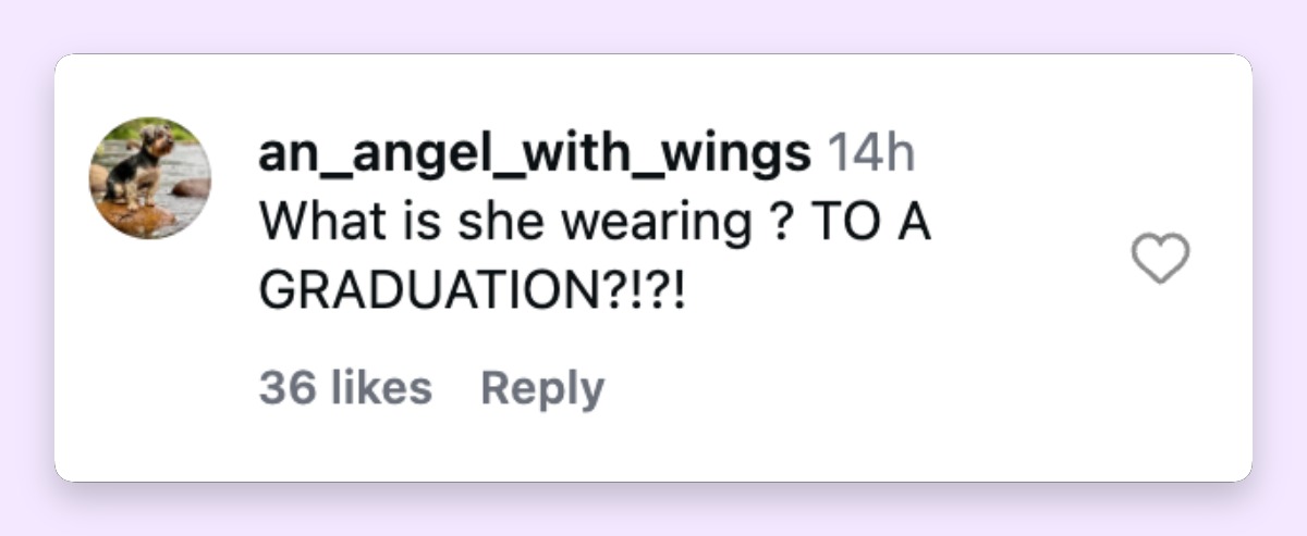 Jennifer's outfit also became a talking point as viewers debated whether her look fit the occasion. | Source: Instagram/pagesix