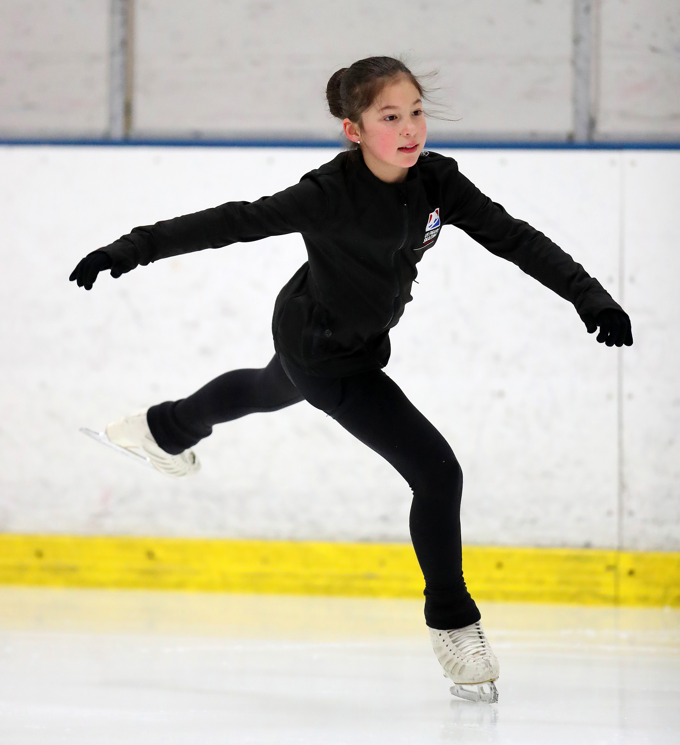 Alysa Liu practices at the Oakland Ice Center on Monday, December 11, 2017 | Source: Getty Images