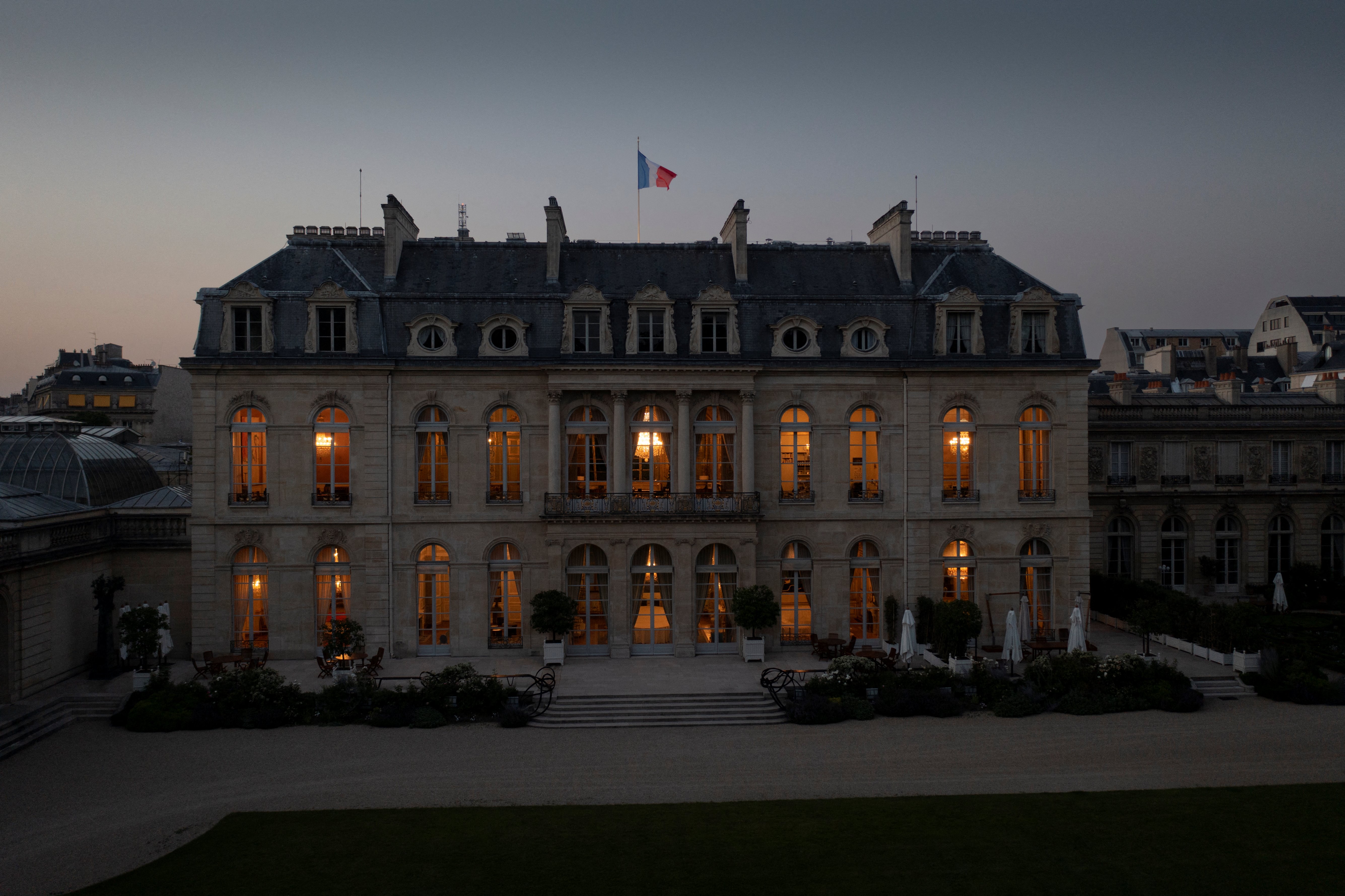 A view of the backside of the Élysée Palace's façade in Paris, France on June 28, 2019. | Source: Getty Images