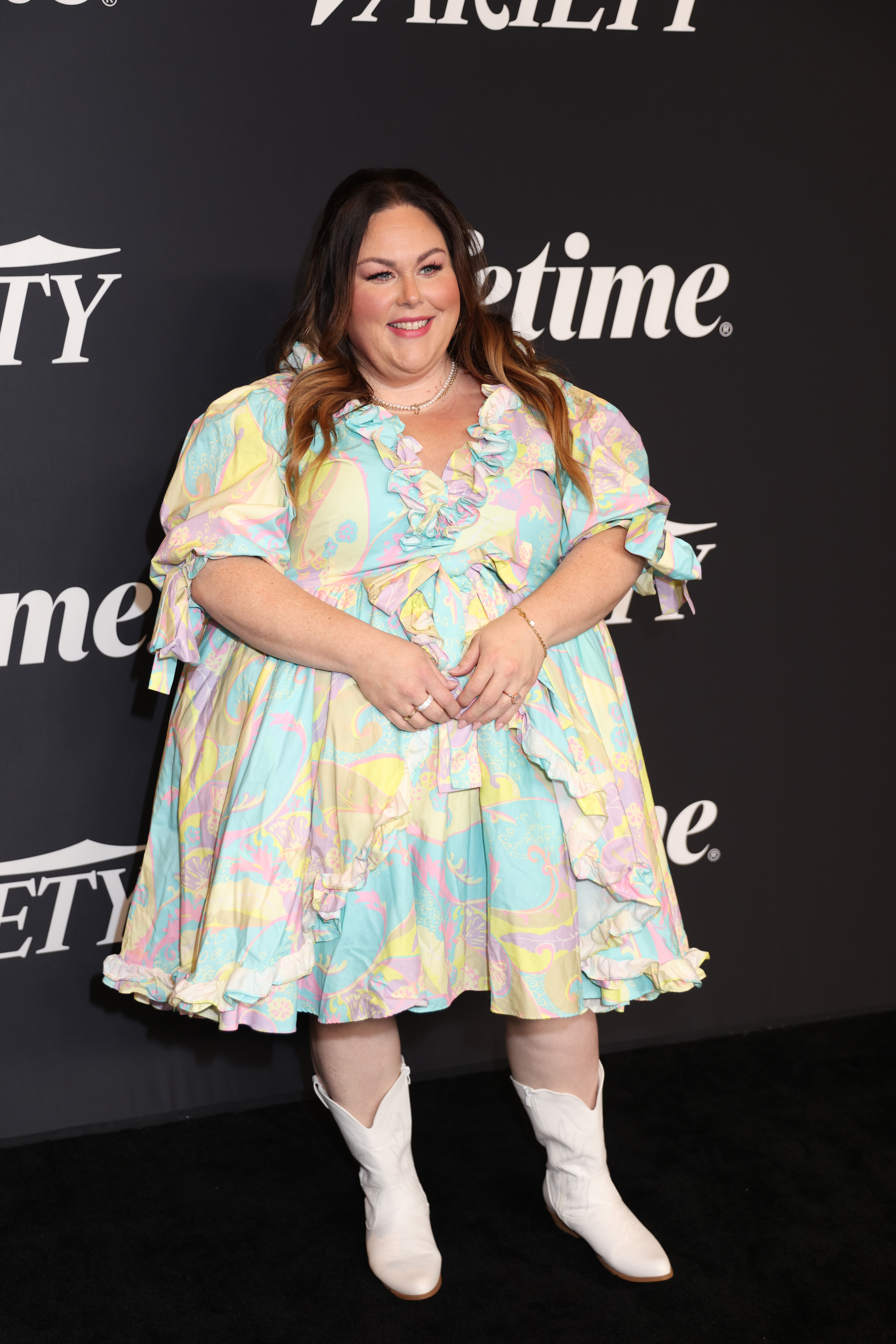 Chrissy Metz speaks onstage at the Variety Power of Women Nashville event presented by Lifetime at Nashville Yards on May 1, 2025, in Nashville, Tennessee. | Source: Getty Images
