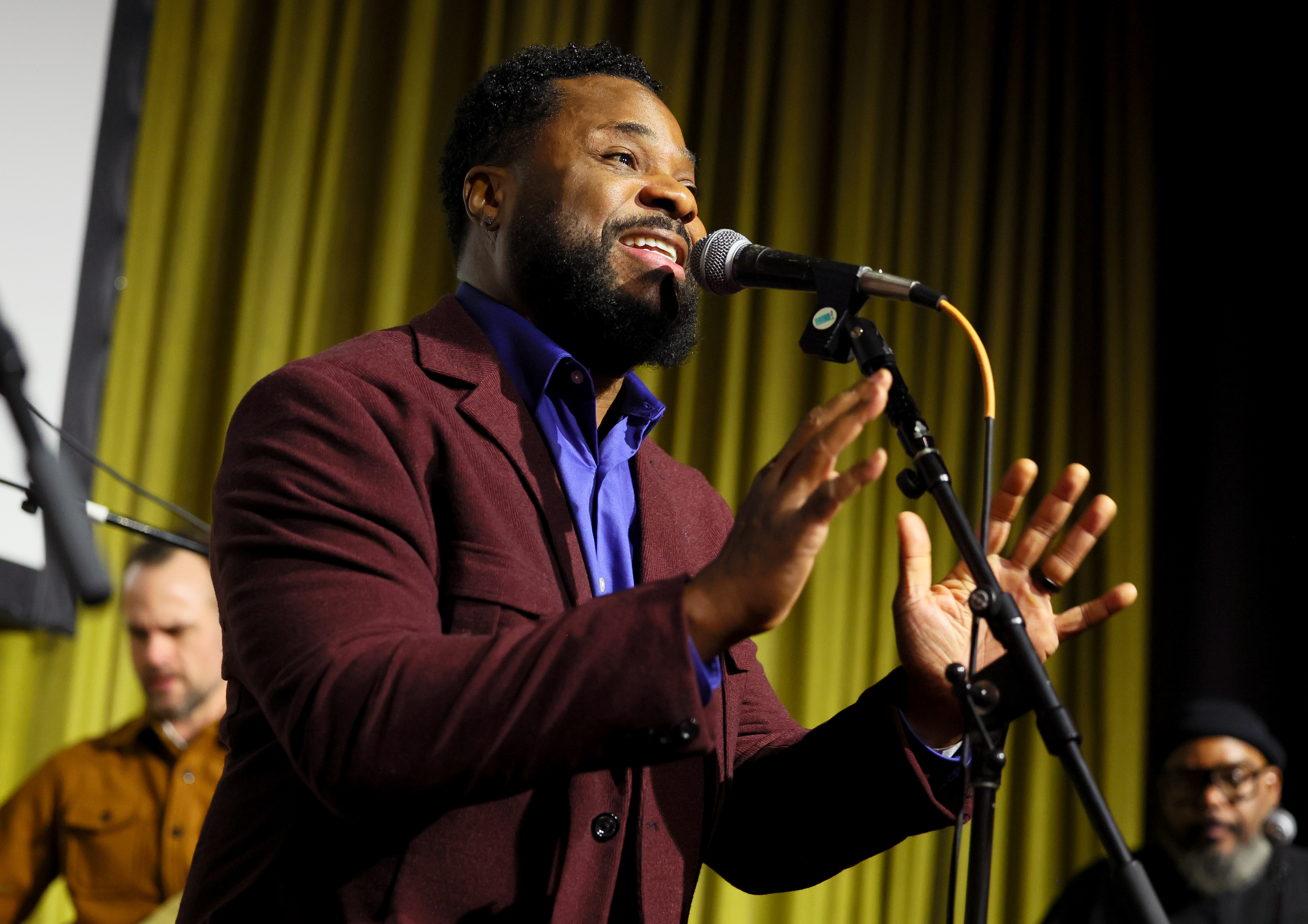 Malcolm-Jamal Warner performing on stage during Grammy Week celebrations at The Village Studios in Los Angeles, California on February 1, 2023. | Source: Getty Images