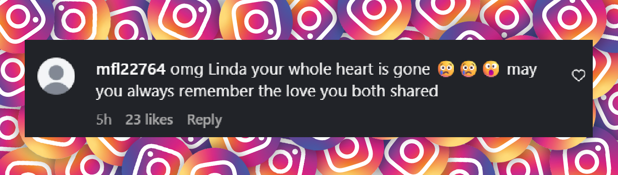 Fan comment dated July 2025. | Source: Instagram/linda_hogan_