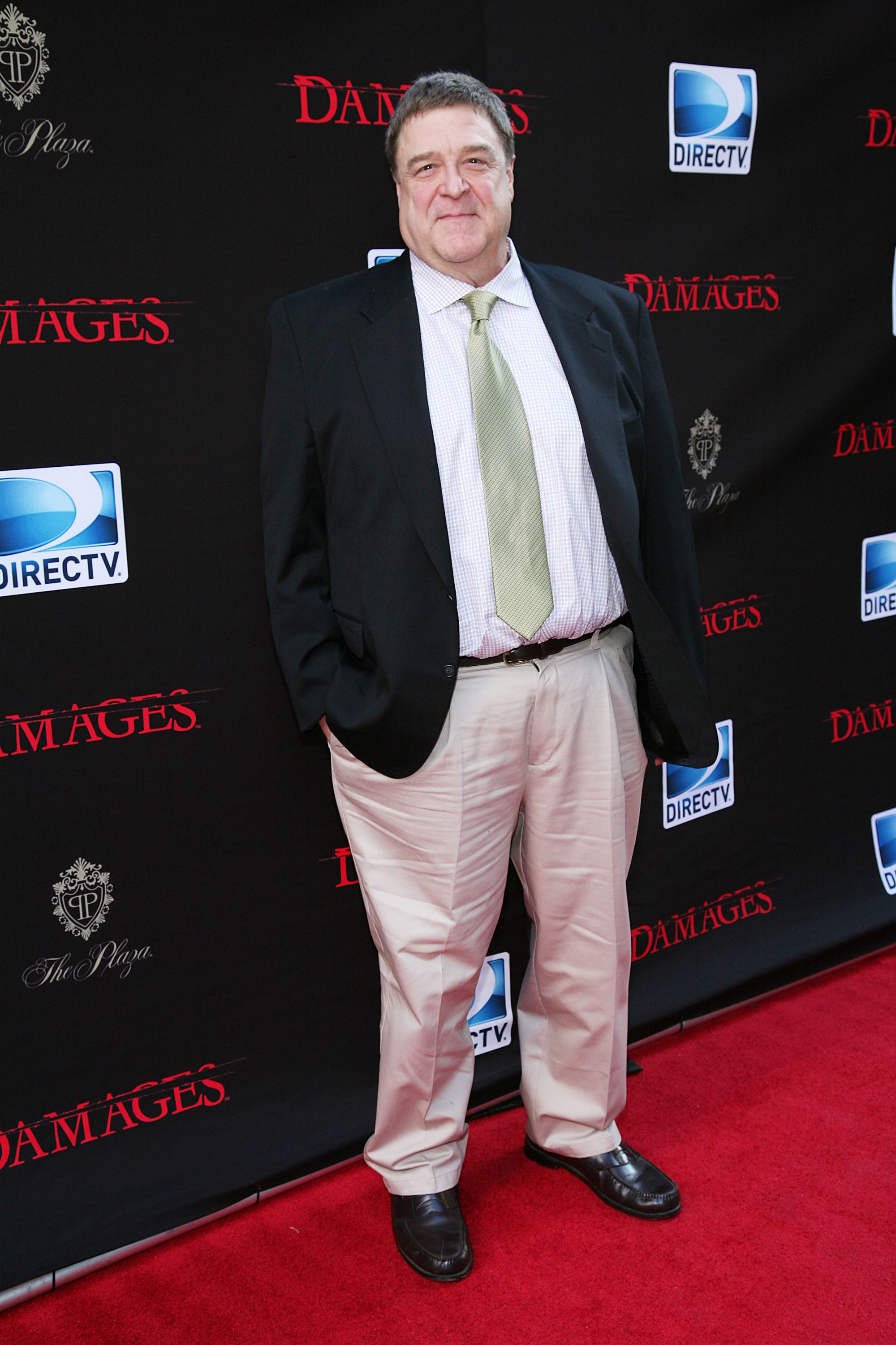 In 2011, Goodman attended the Season 4 premiere of "Damages" at the Paris Theatre in New York. He donned a trousers in cream color, worn over a white shirt and tie. The outfit was paired with a black suit jacket.