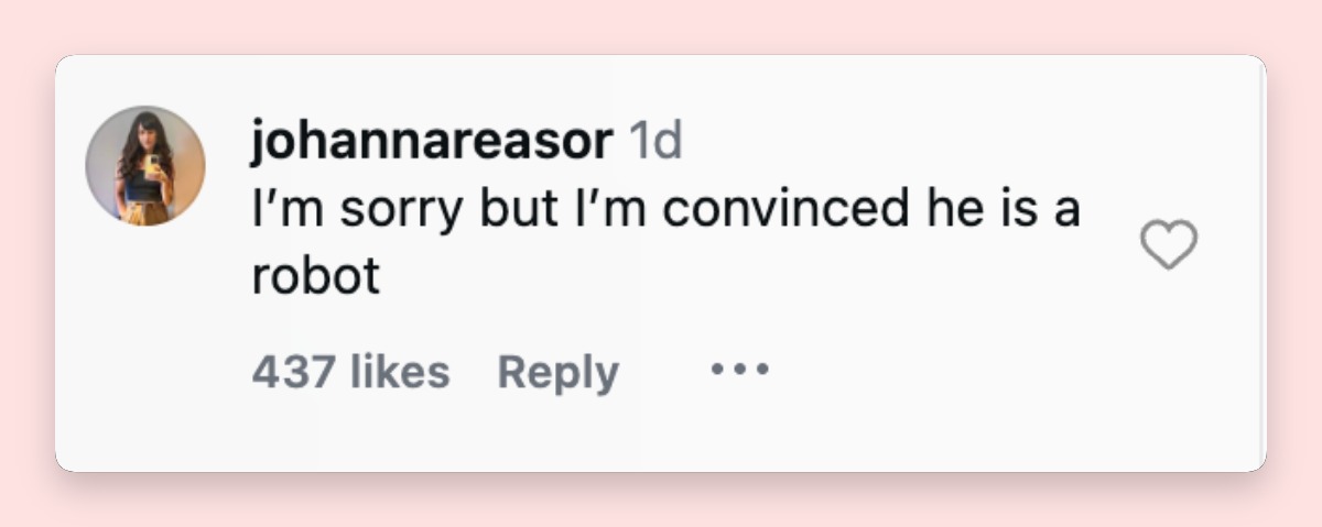 A viewer reacts to Tom Brady's runway walk at Gucci's Cruise 2027 show | Source: Instagram/nickycbell