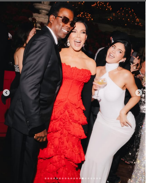 Chris Rock, Kris, and Kylie Jenner, from a post dated November 9, 2025 | Source: Instagram/krisjenner