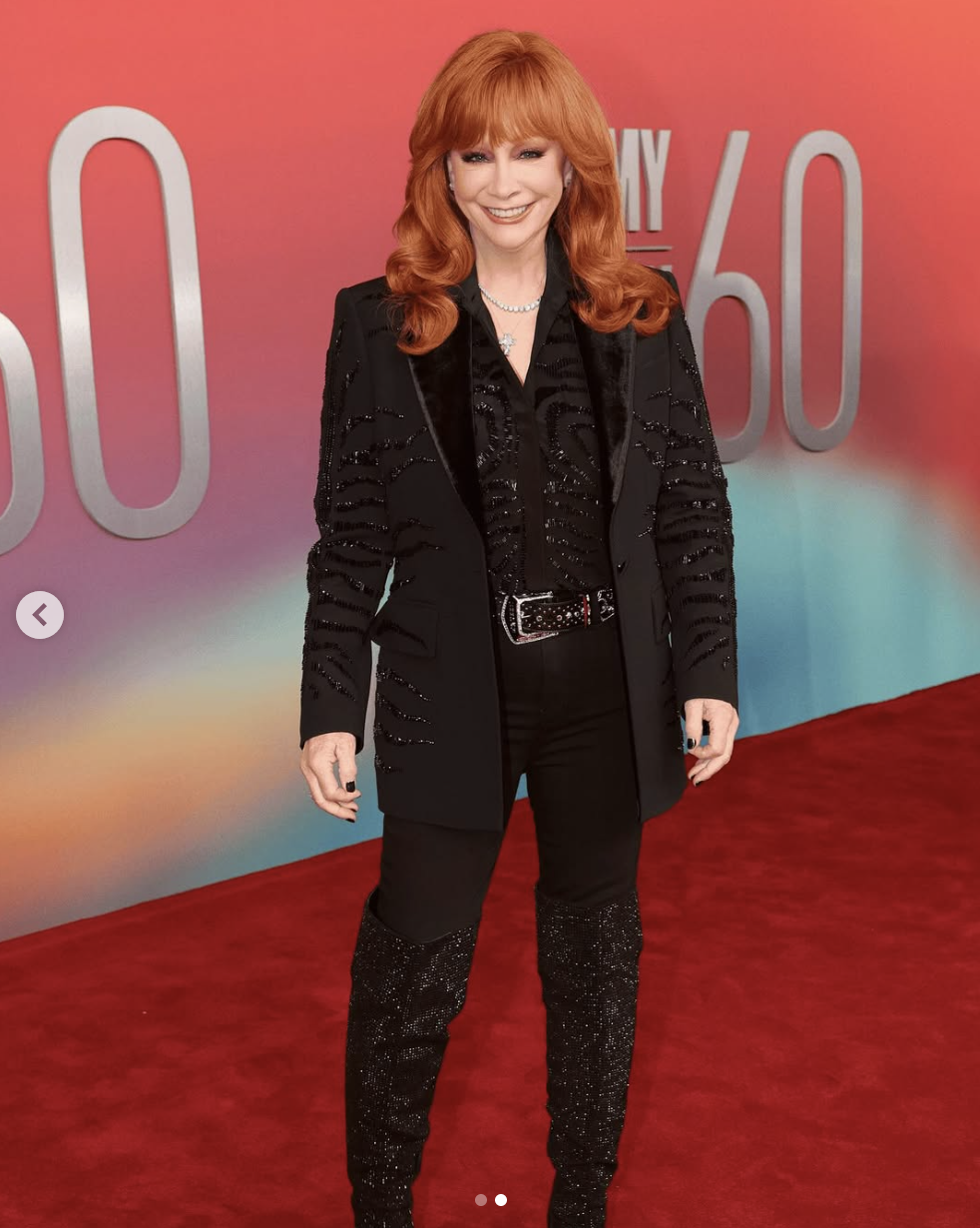 Reba McEntire is pictured at the ACM Awards, dated May 9, 2025 | Source: Instagram/reba