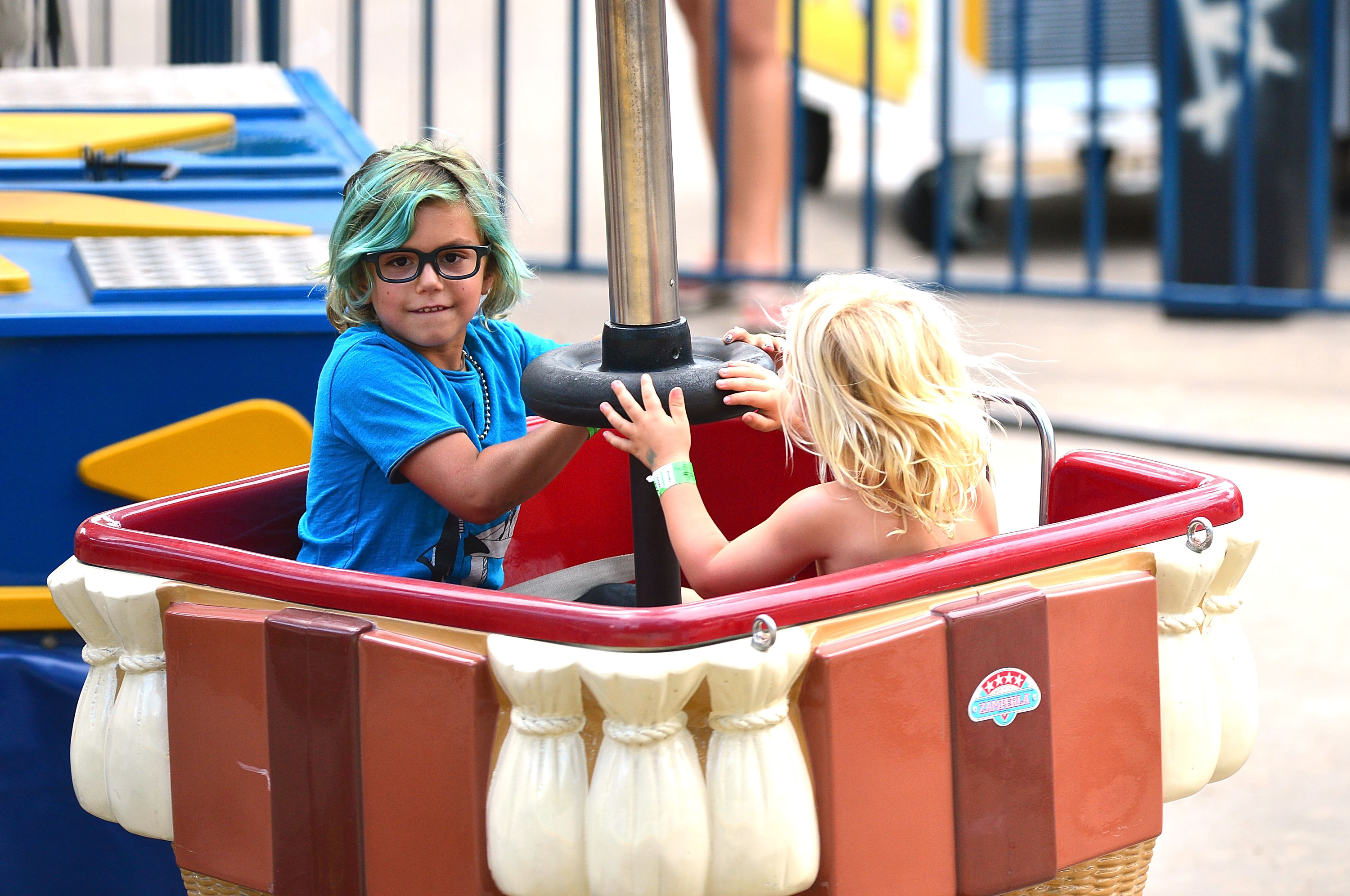 Three-year-old Zuma Rossdale showed off his growing stature and bright blonde hair as he enjoyed a playful day out with his brother Kingston. During this outing, they were seen spending time at Central Park on July 27, 2012, in New York City, New York. | Source: Getty Images