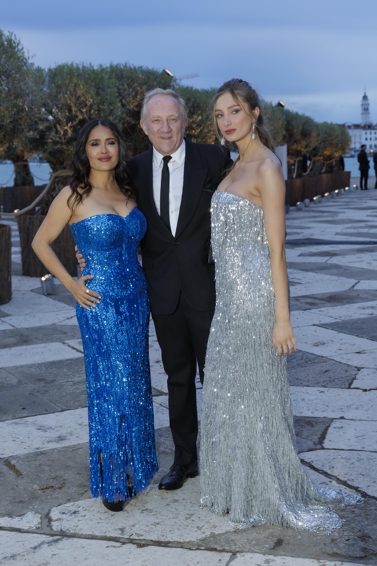 The duo previously turned heads at the 60th annual Venice Biennale gala dinner at Fondazione Cini in April 2024. The pair posed alongside François-Henri Pinault, who wore a classic black suit.