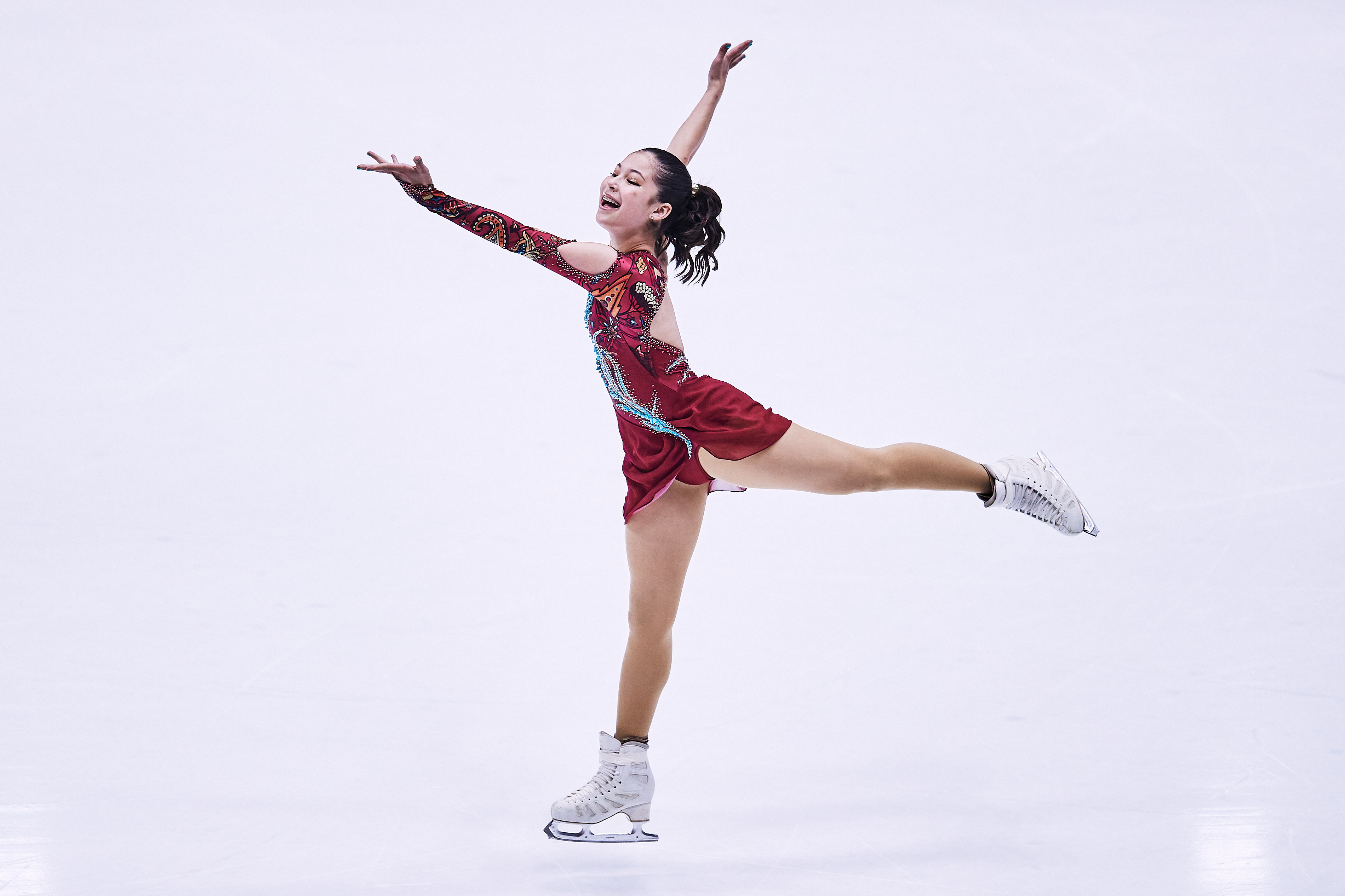 Alysa Liu competes at Eissportzentrum on September 23, 2021 in Oberstdorf, Germany | Source: Getty Images