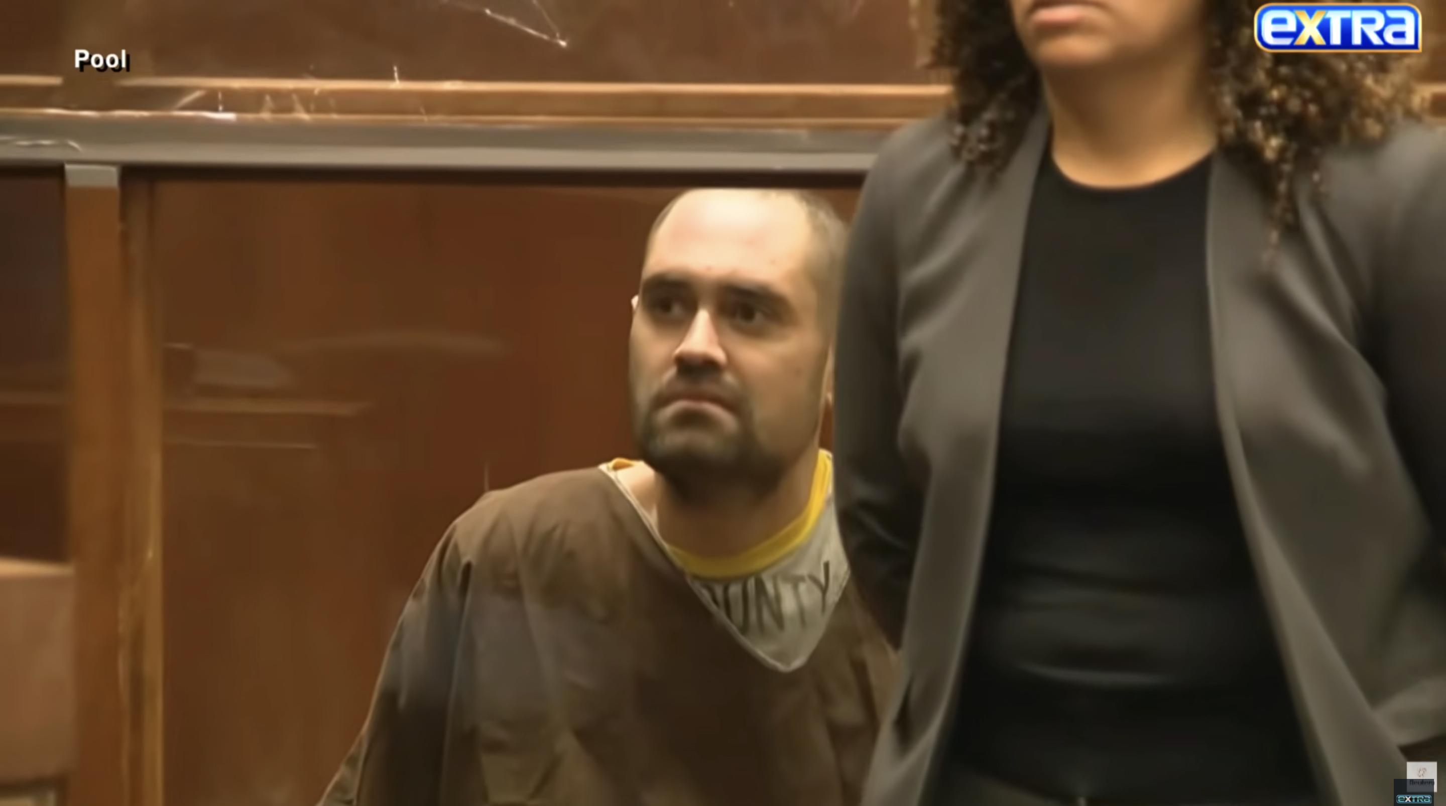 In a closer shot, Nick Reiner faces forward with a fixed gaze while listening inside the Los Angeles courtroom | Source: YouTube/ExtraTV