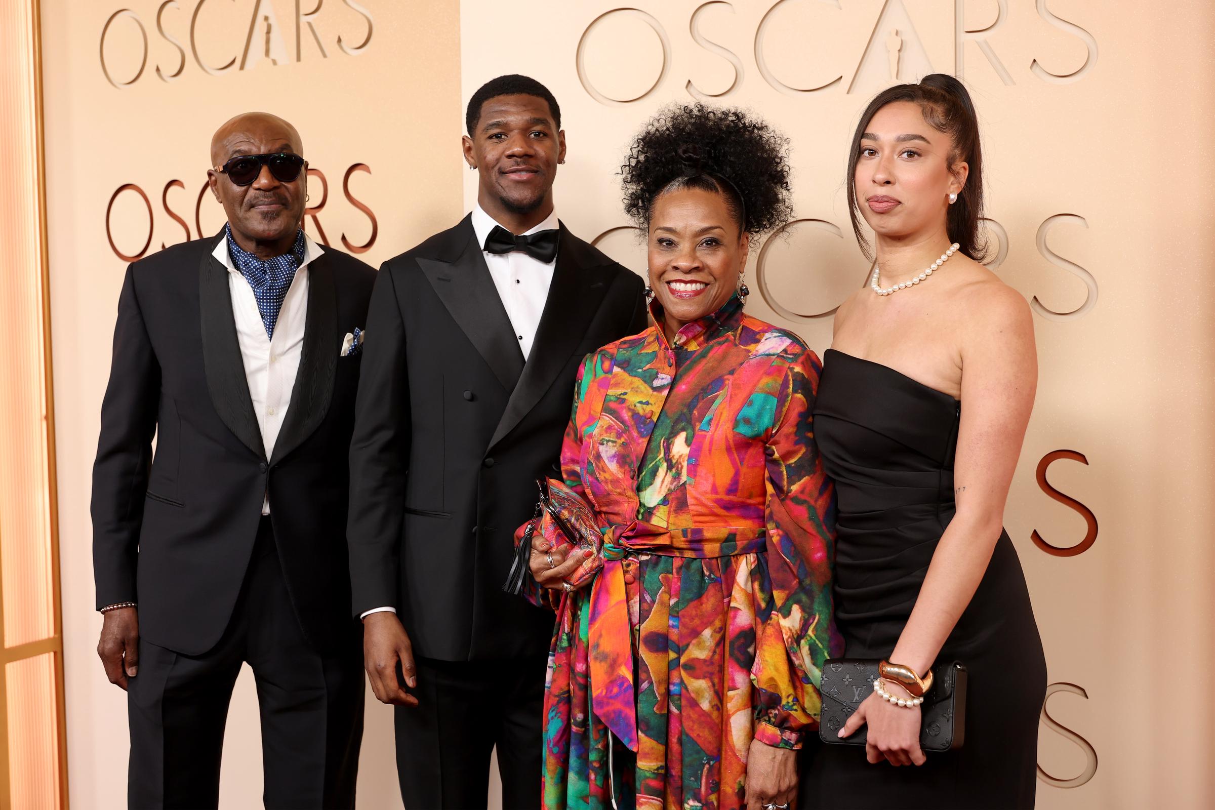 Delroy Lindo, Damiri Lindo, Nashormeh N. R. Lindo and guest attend the 98th Oscars at Dolby Theatre on March 15, 2026, in Hollywood, California | Source: Getty Images
