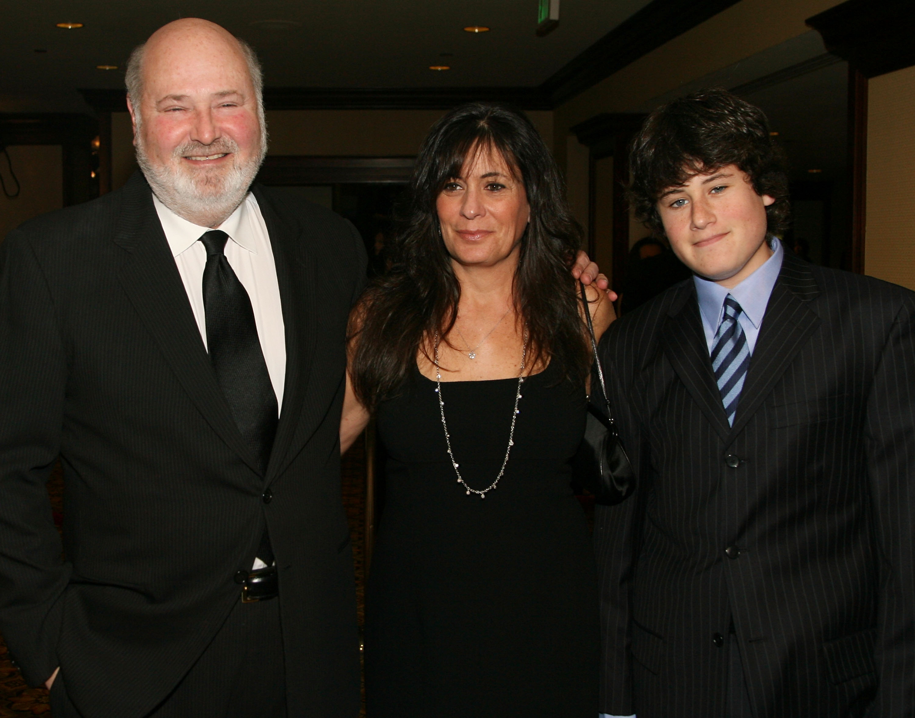 Rob Reiner arrives with his wife Michele and son Jake at the 2007 Directors Guild of America Awards in Los Angeles. | Source: Getty Images