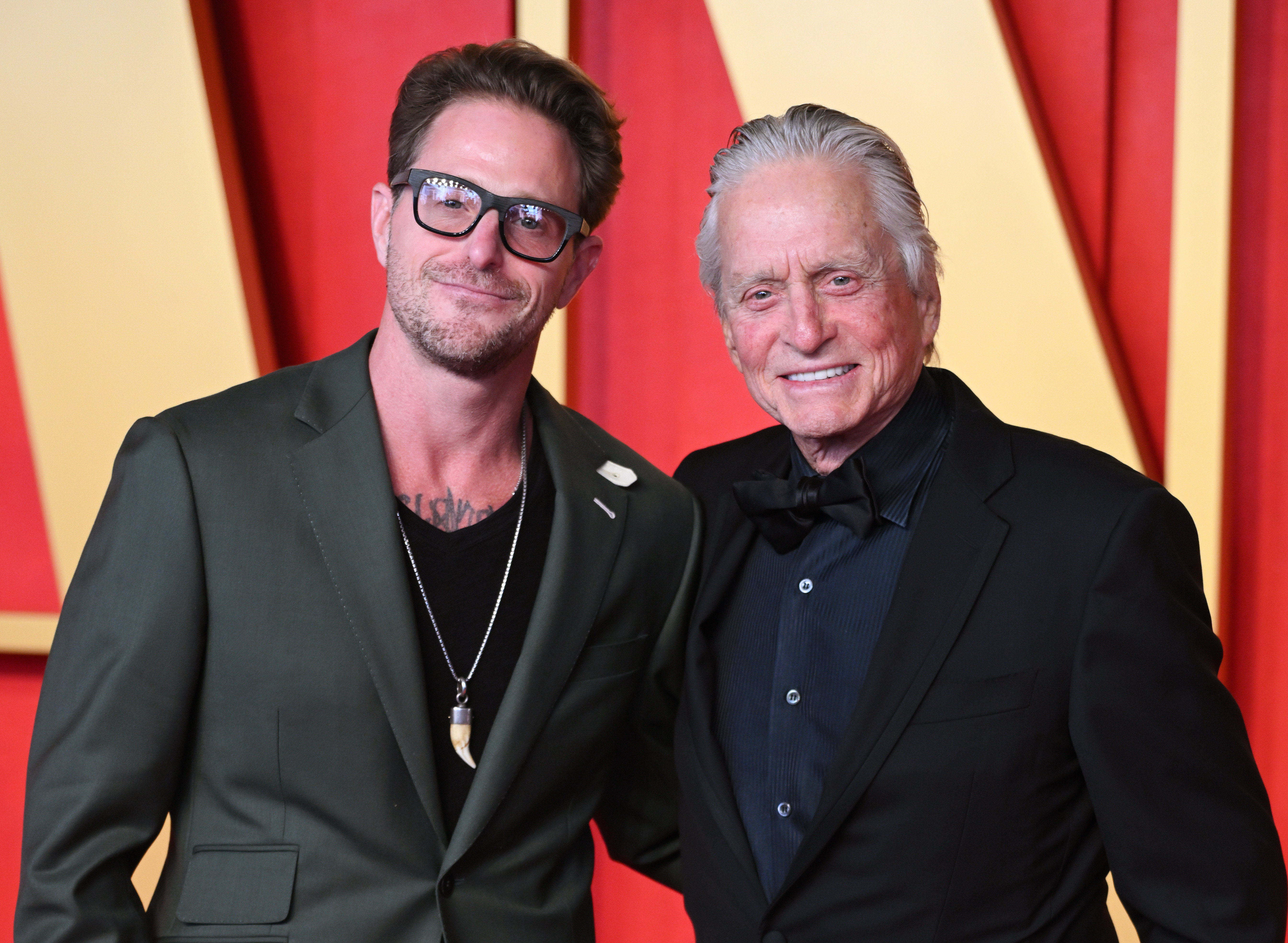 Cameron and Michael Douglas at the Vanity Fair Oscar Party in Beverly Hills, California on March 10, 2024. | Source: Getty Images