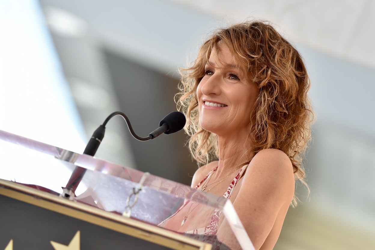 What Jennifer Grey would've looked like without her nose job at the same event as above | Source: Google Nano Banana