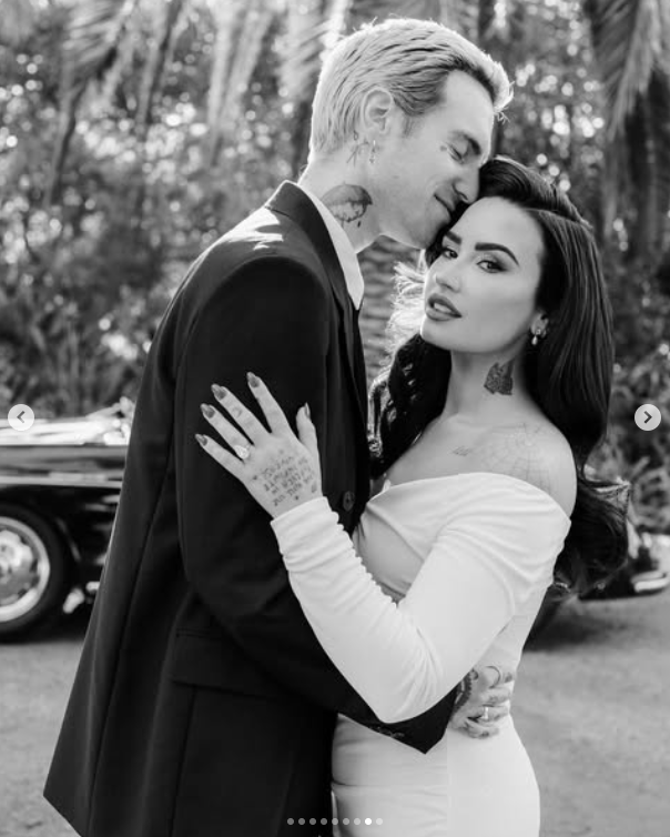 Jordan "Jutes" Lutes and Demi Lovato. | Source: Instagram/josevilla