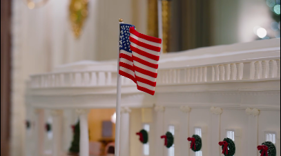 A view of the gingerbread version of the White House. | Source: Facebook/First Lady Melania Trump