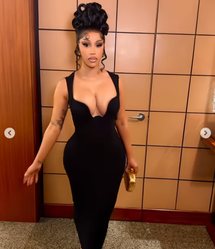 Cardi B glows in her outfit, as seen from a post dated December 8, 2025. | Source: Instagram/iamcardib