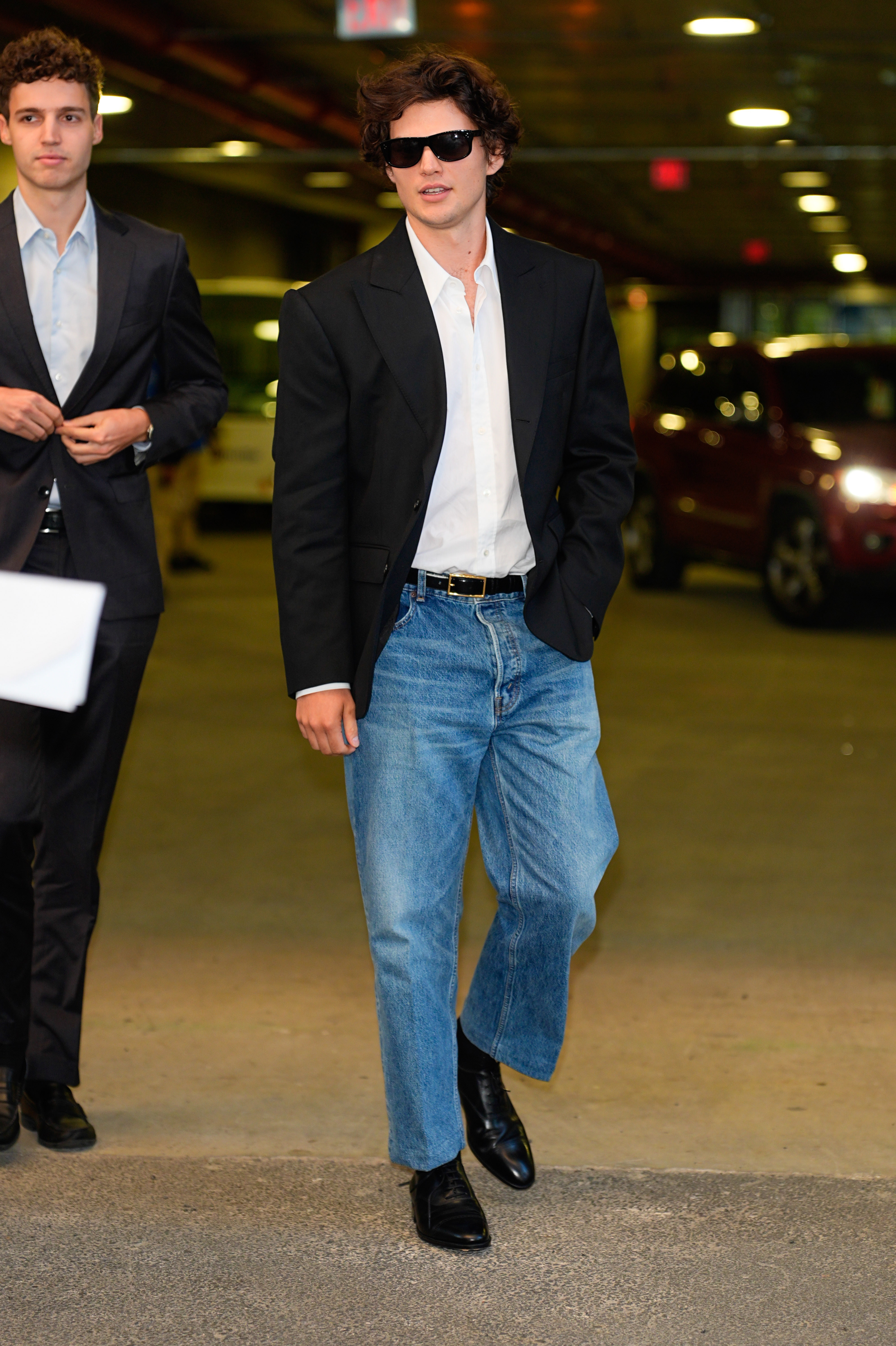 Netizens were split over Homer Gere's appearance, with some claiming he strongly resembles Richard Gere while others disagreed. In this photo, he arrived at the US Open on August 25, 2026, in New York City. | Source: Getty Images