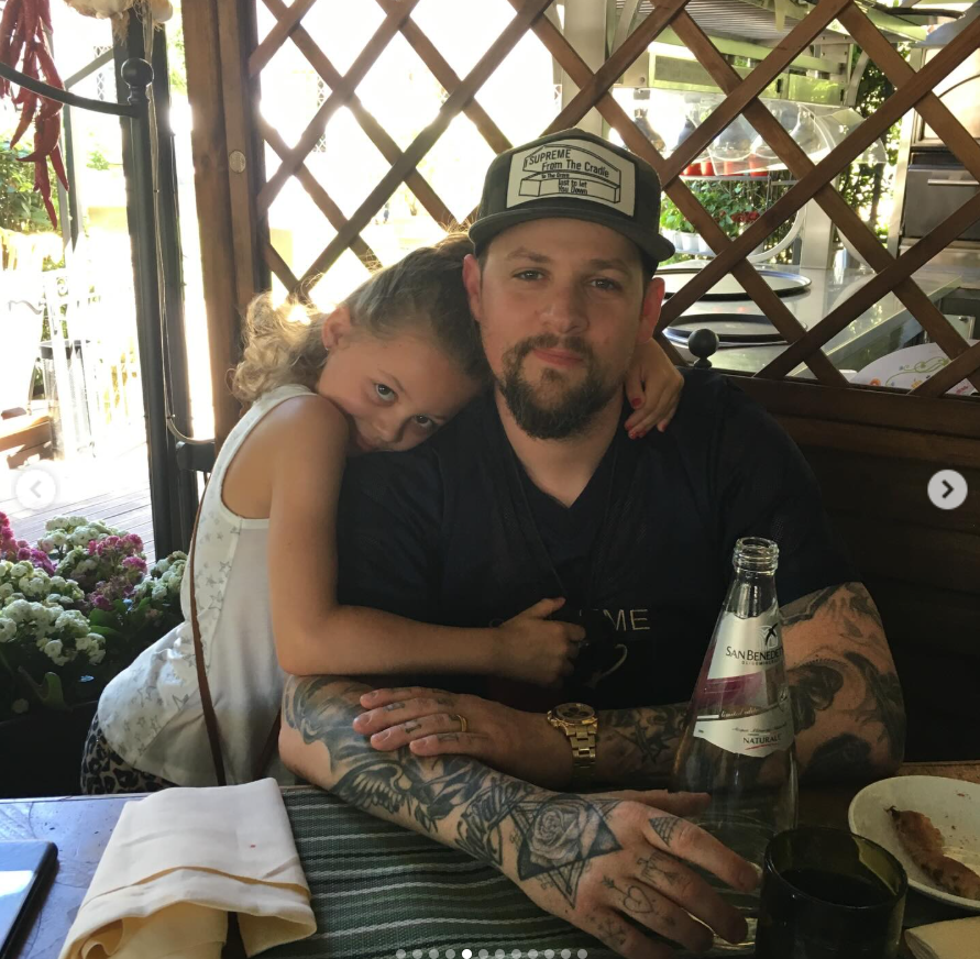 Harlow Madden is with her father, Joel Madden, from a post dated January 12, 2026. | Source: Instagram/nicolerichie