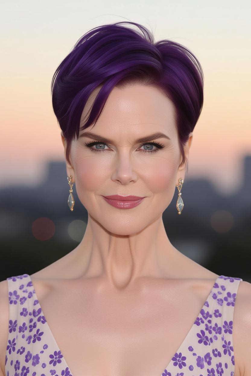 An AI-generated image of Nicole Kidman with a different hairstyle | Source: Grok