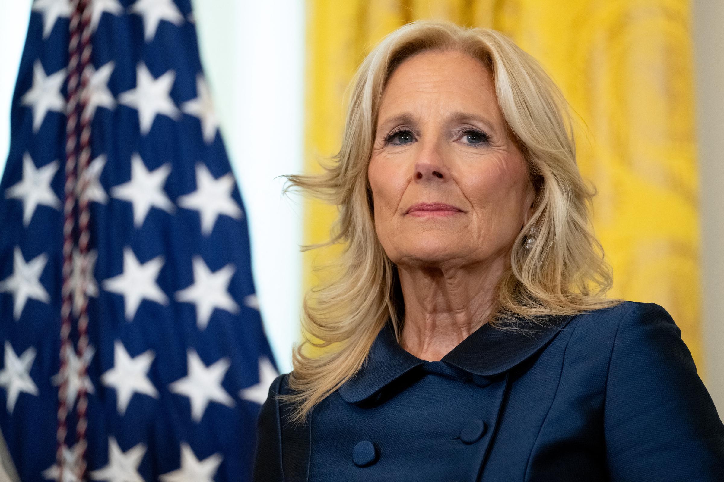 Jill Biden in the East Room of the White House in Washington, D.C., on May 7, 2024 | Source: Getty Images