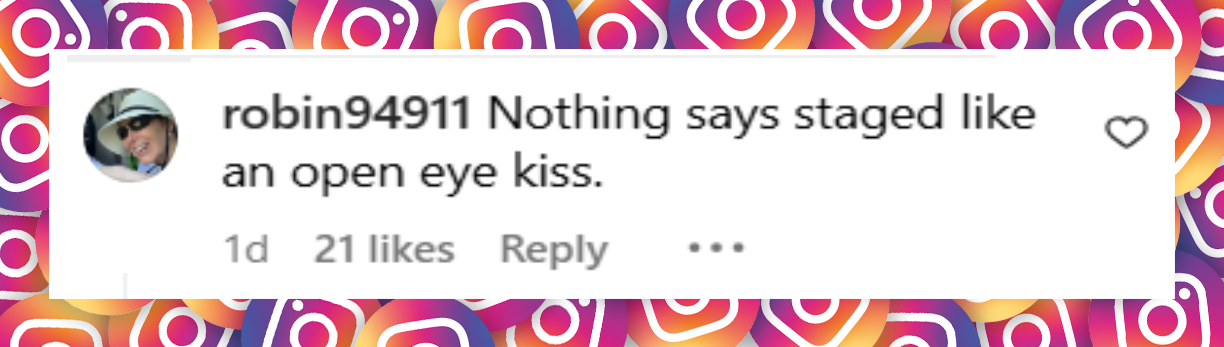 A netizen's comment about Donald Trump Jr. and Bettina Anderson's PDA at Teterboro, New Jersey, dated July 14, 2025 | Source: Instagram/pagesix