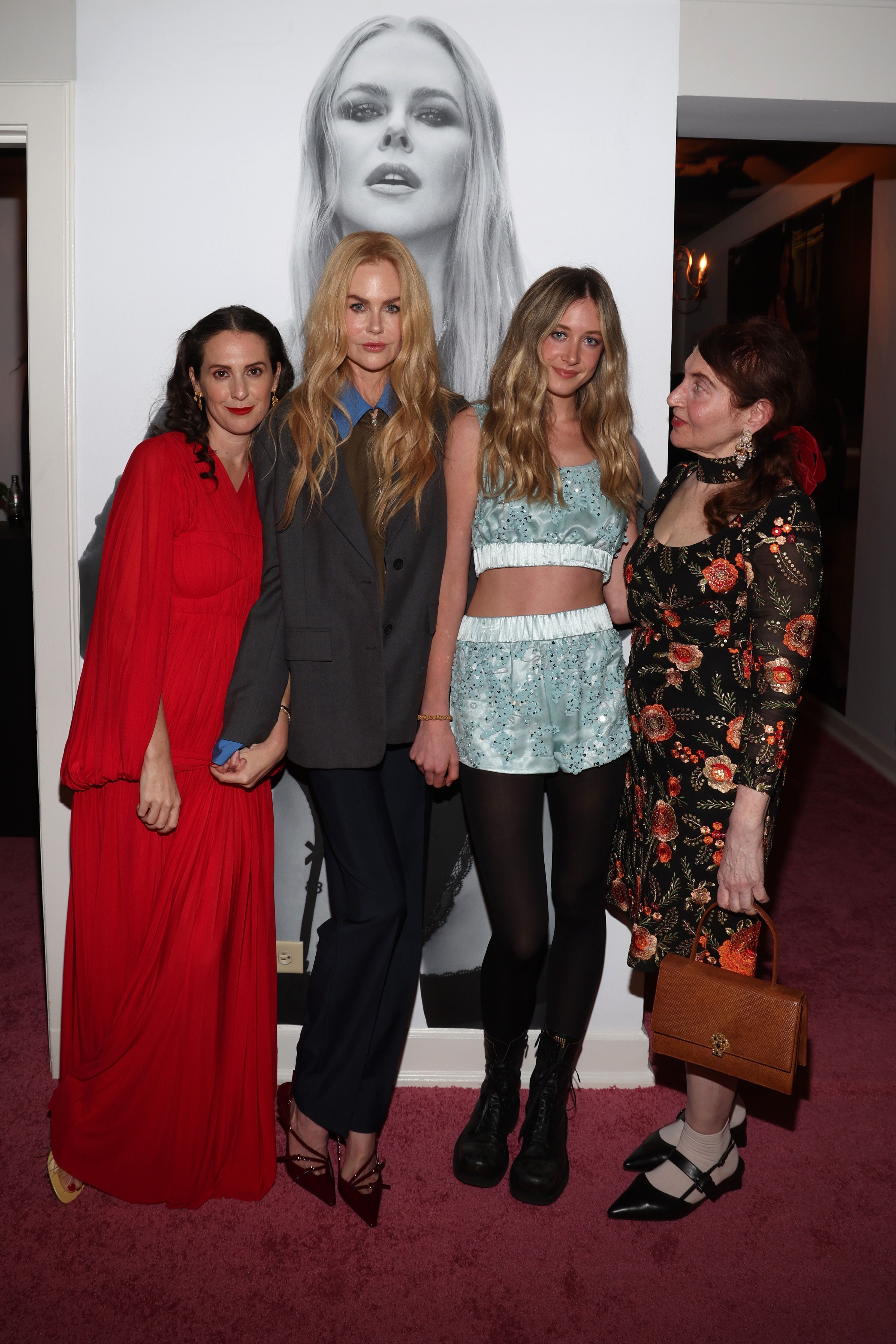 Sara Moonves, W Magazine Editor in Chief, Nicole Kidman, Sunday Rose Kidman Urban and Lynn Hirschberg, W Magazine Editor at Large attend W Magazine's Annual Best Performances Party on January 4, 2025