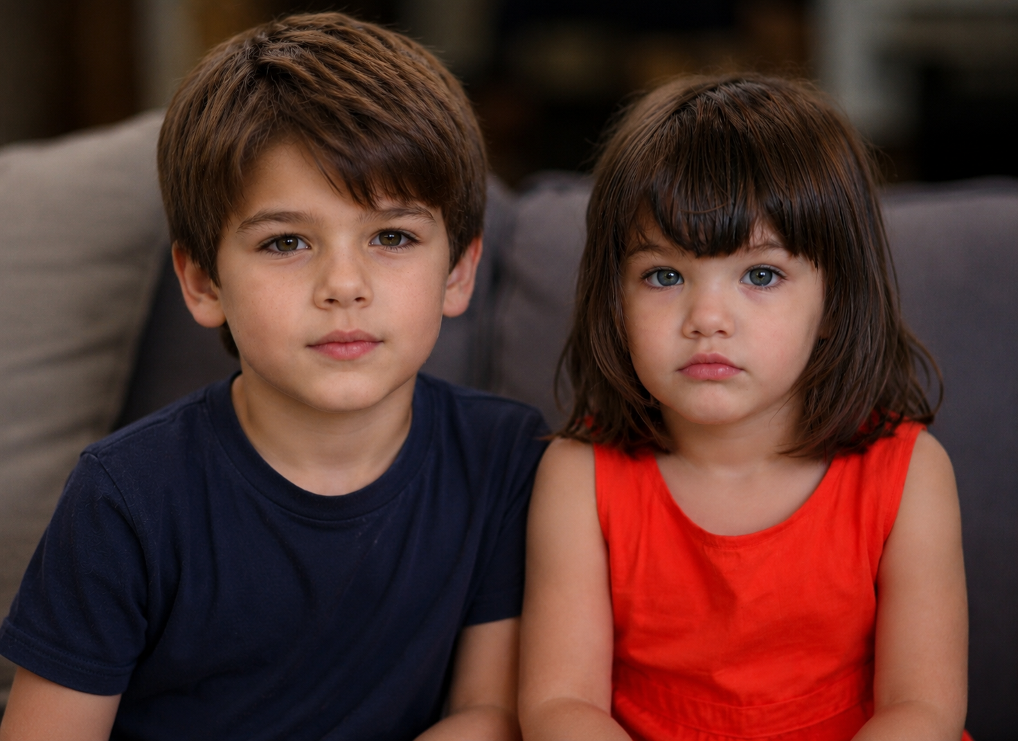 AI-created image showing the imagined boy alongside a young Suri in a hypothetical Cruise-Holmes family scenario. | Source: ChatGPT