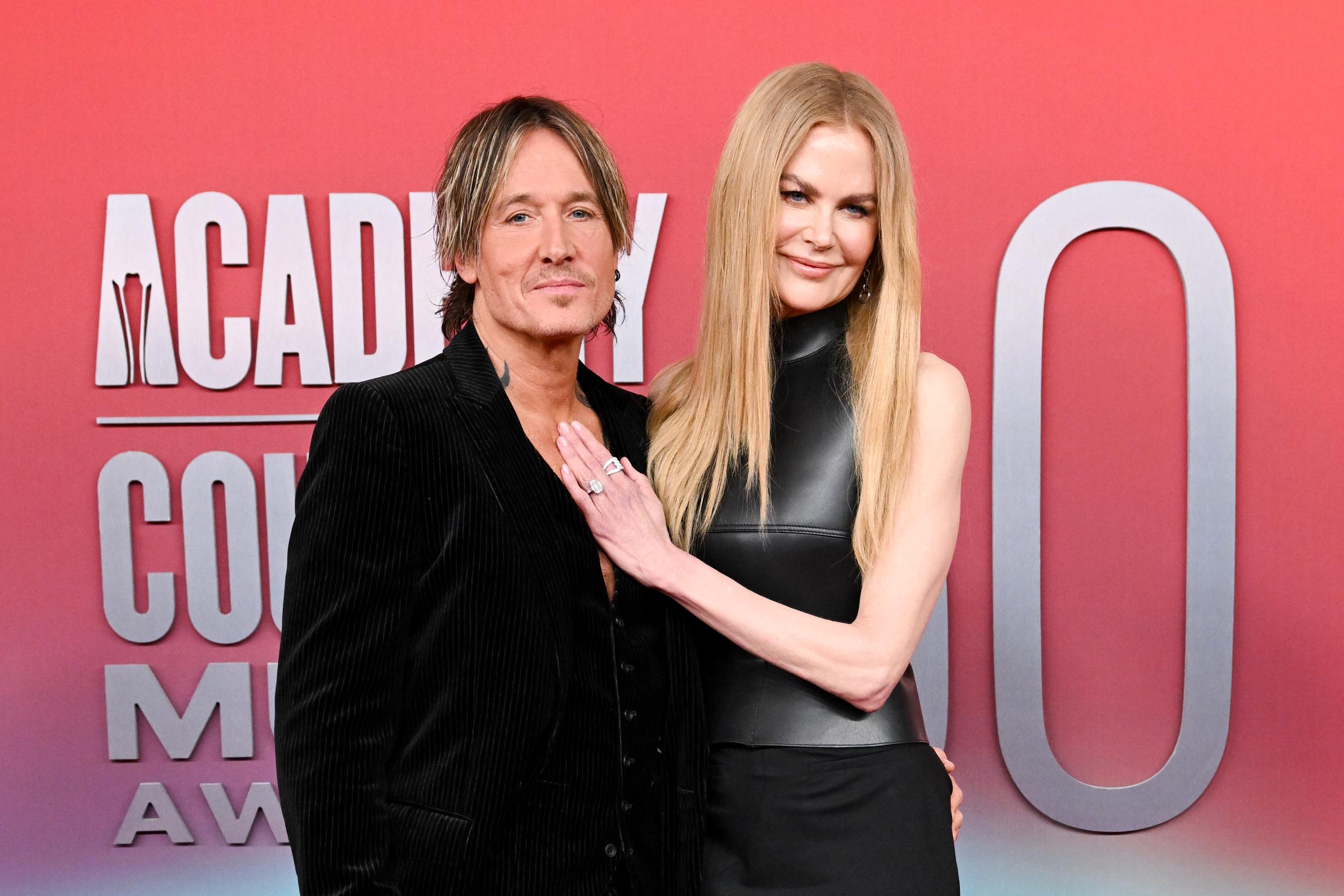 Keith Urban and Nicole Kidman arrive at the 60th Academy of Country Music Awards in Frisco, Texas, on May 8, 2025 | Source: Getty Images