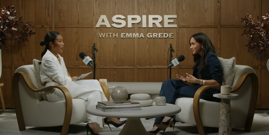 Emma Grede and Meghan Markle talking about social media on "Aspire with Emma Grede" on June 17, 2025 | Source: Youtube/Emma Grede