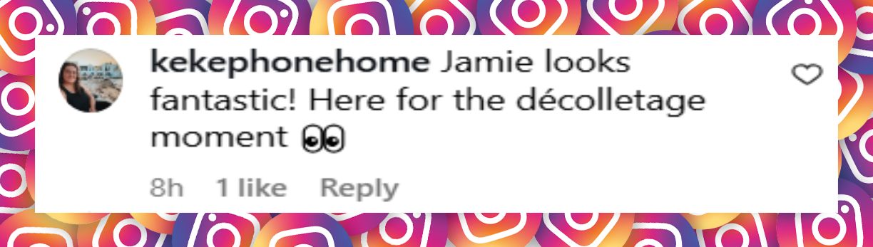 A netizen's comment about Jamie Lee Curtis' pantsuit in a promotional video for "Freakier Friday" dated August 16, 2025 | Source: Instagram/disneystudios