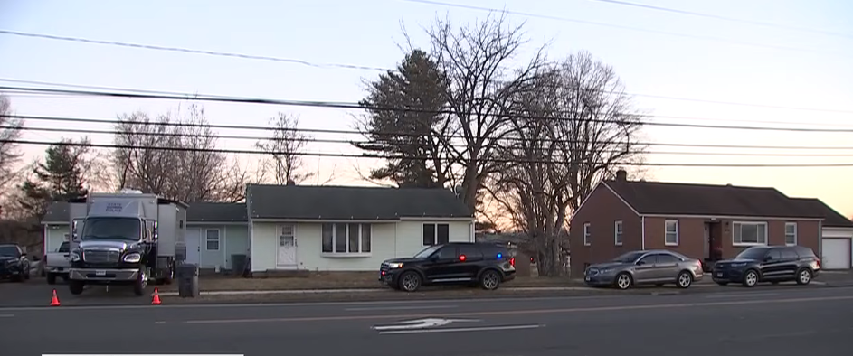 Eve Rogers' house, in a news report dated March 19, 2026 | Source: YouTube/WFSB 3