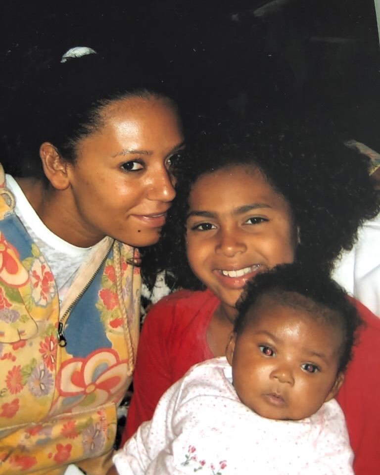 Mel B pictured with her children, including Angel, dated April 3, 2025 | Source: Instagram/officialmelb