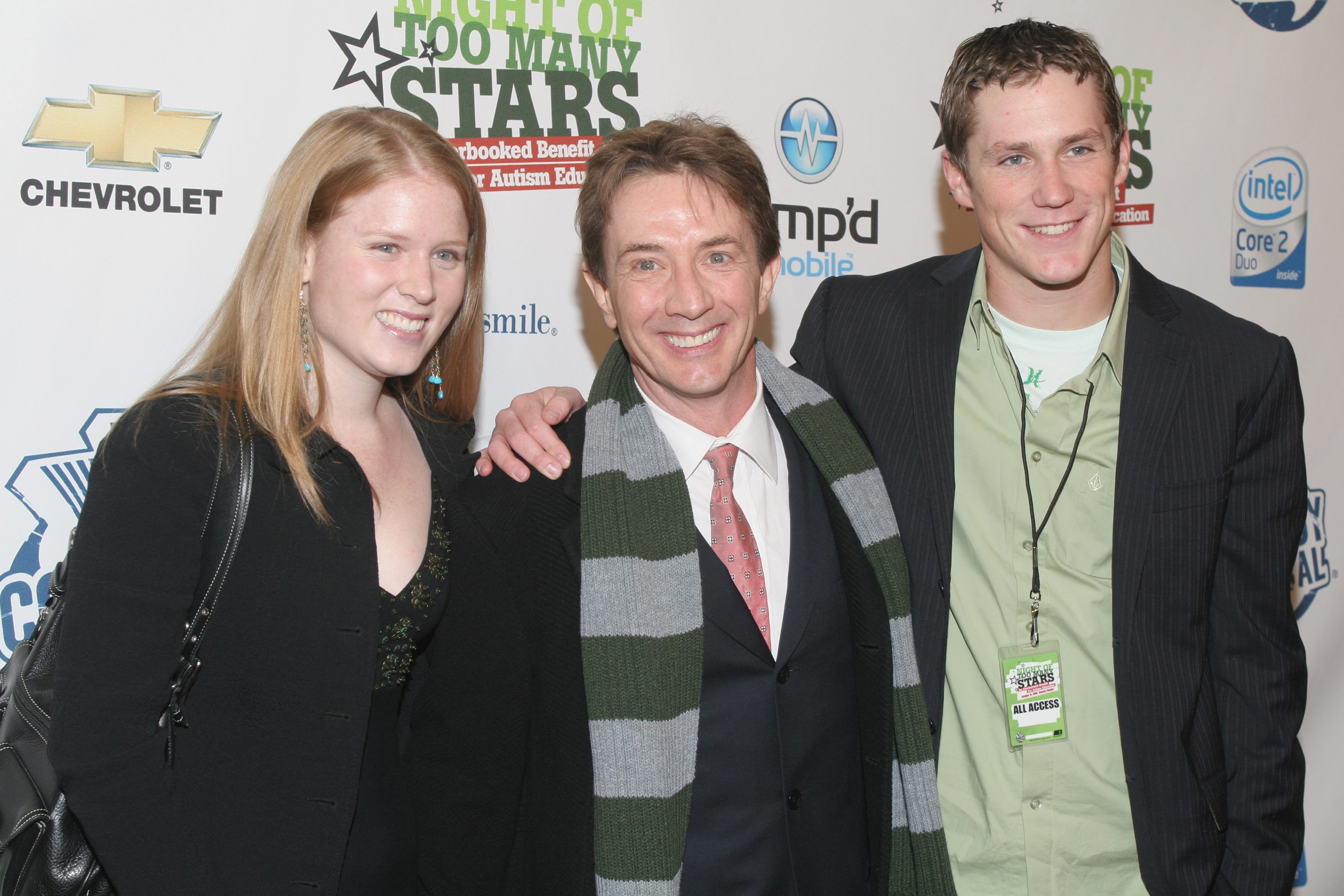 Martin, Oliver, and Katherine Short attend Comedy Central's "Night Of Too Many Stars" benefit for Autism Education in New York City on October 15, 2006 | Source: Getty Images