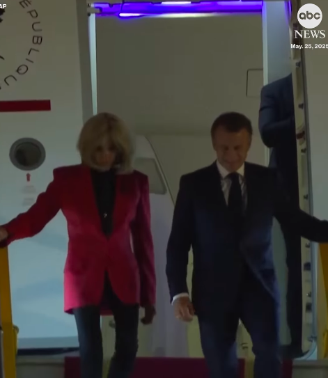 Brigitte and Emmanuel Macron. | Source: Instagram/abcnews