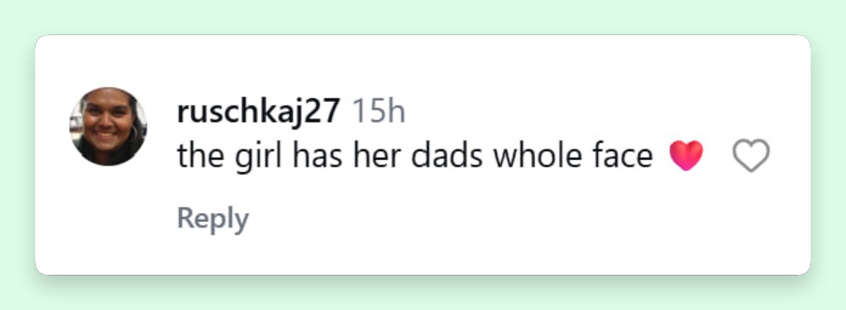 Some users were also taking about her looks, and most thought she looked like her dad. | Source: Instagram/katehudson