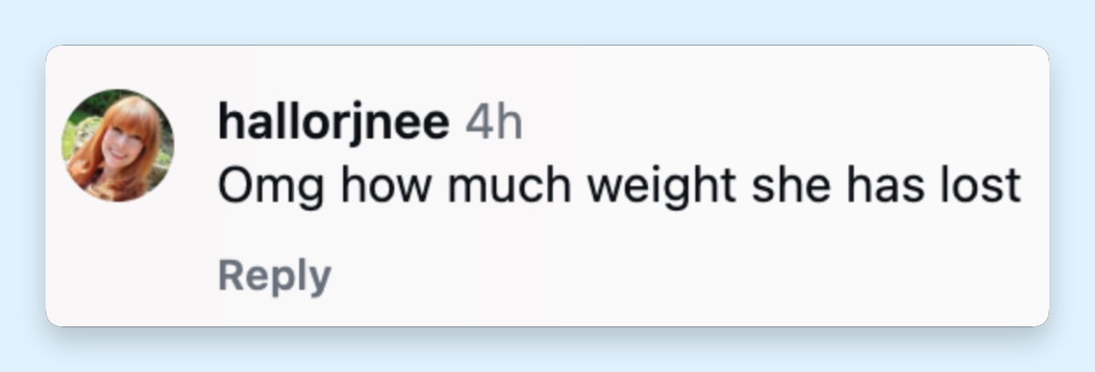 A viewer expressed shock at Catherine Zeta-Jones's seemingly slimmer figure, comparing her latest appearance with the curves she was once famous for. | Source: Instagram/@todayshow