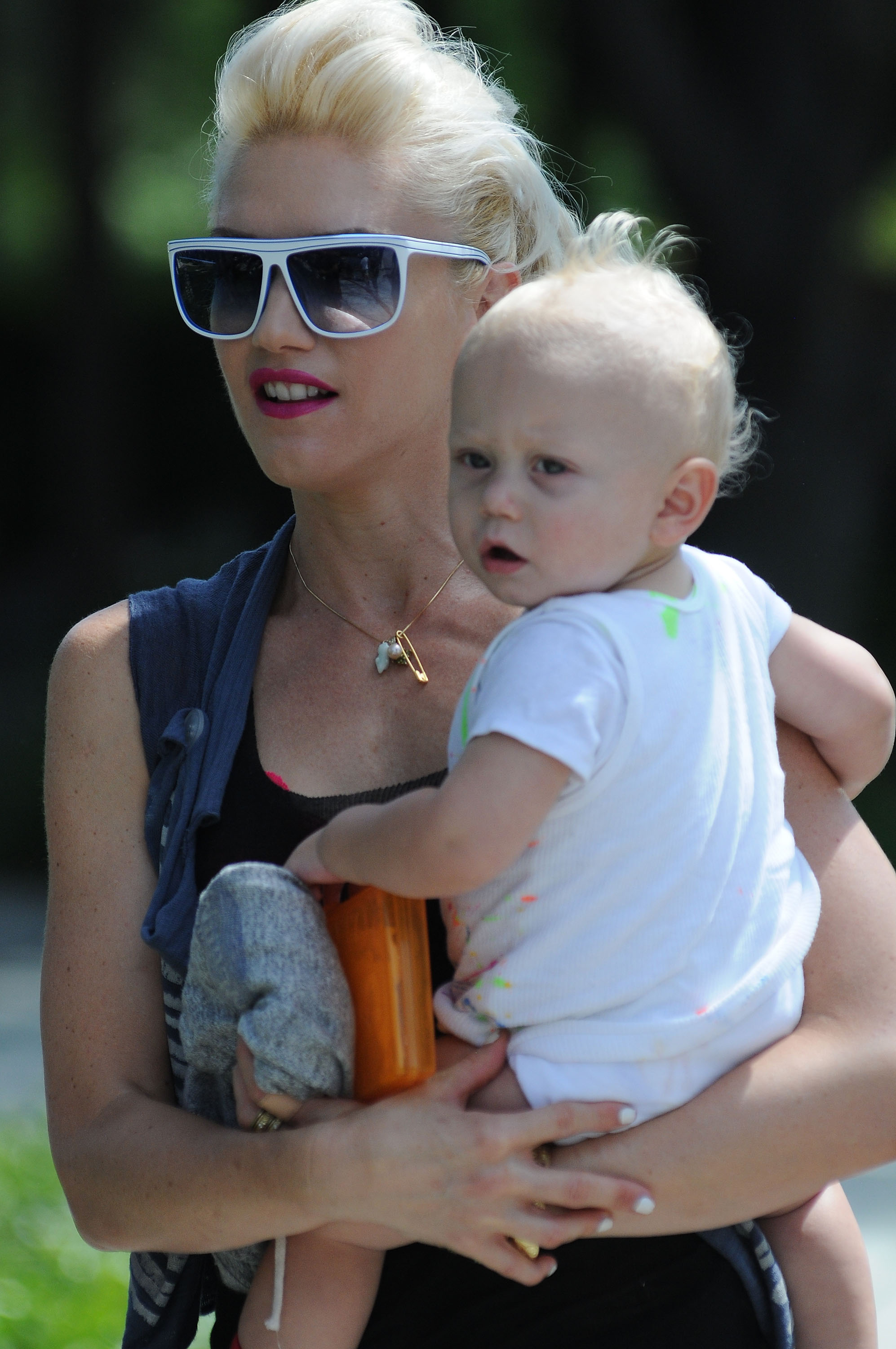 Gwen Stefani enjoyed a casual day out with her son Zuma Nesta Rock Rossdale as they were seen spending time together on August 22, 2009, in Beverly Hills, California. | Source: Getty Images