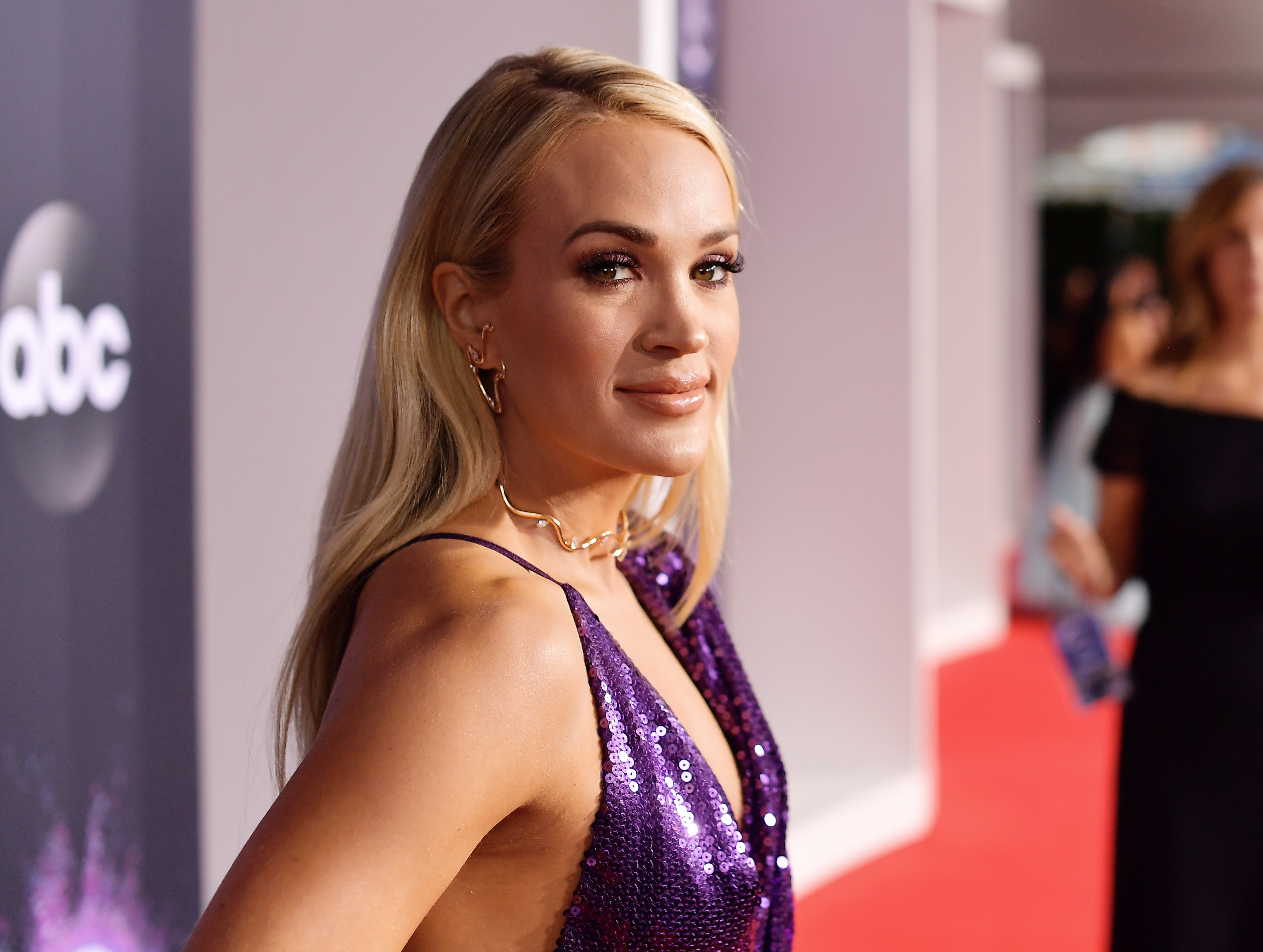 Carrie Underwood at the American Music Awards in Los Angeles, California on November 24, 2019. | Source: Getty Images