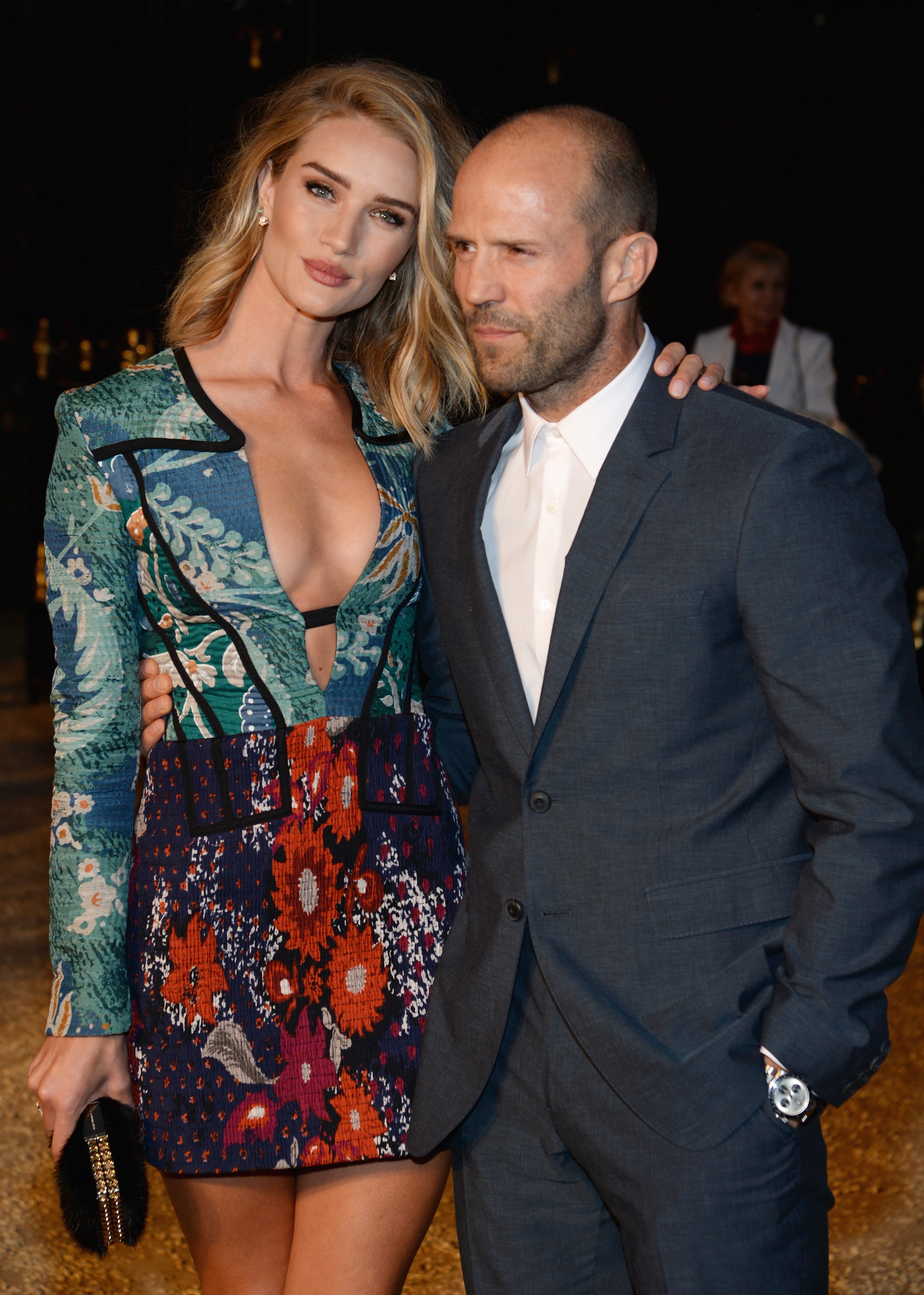 Rosie Huntington-Whiteley and Jason Statham step out in standout style.| Source: Getty Images