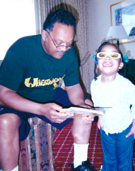 The late Reverend Jesse Jackson and his daughter, Ashley Jackson, in a throwback photo, posted on February 17, 2026. | Source: Instagram/ashleylavernejackson