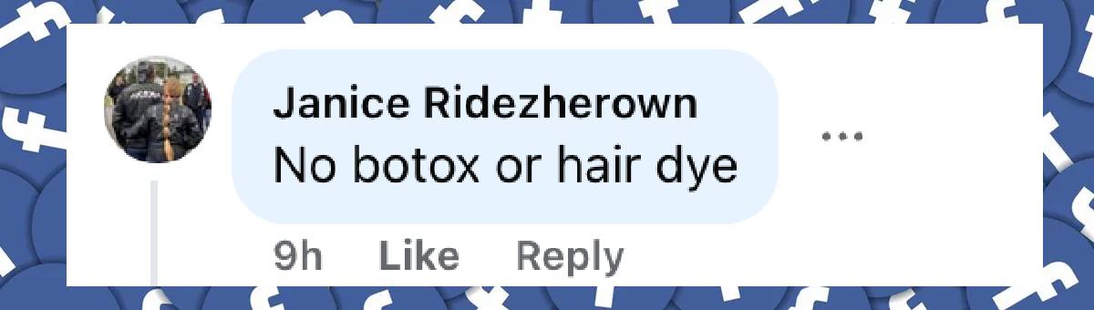 A netizen's comment on Julie Chrisley's appearance, dated May 30, 2025 | Source: Facebook/TMZ