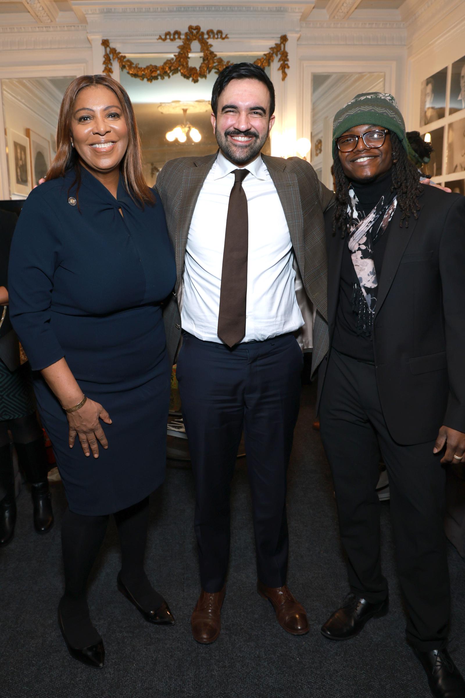 Attorney General Letitia James and Mayor Zohran Mamdani attend the 40th Annual MLK Tribute at Brooklyn Academy of Music on January 19, 2026, in New York City. | Source: Getty Images
