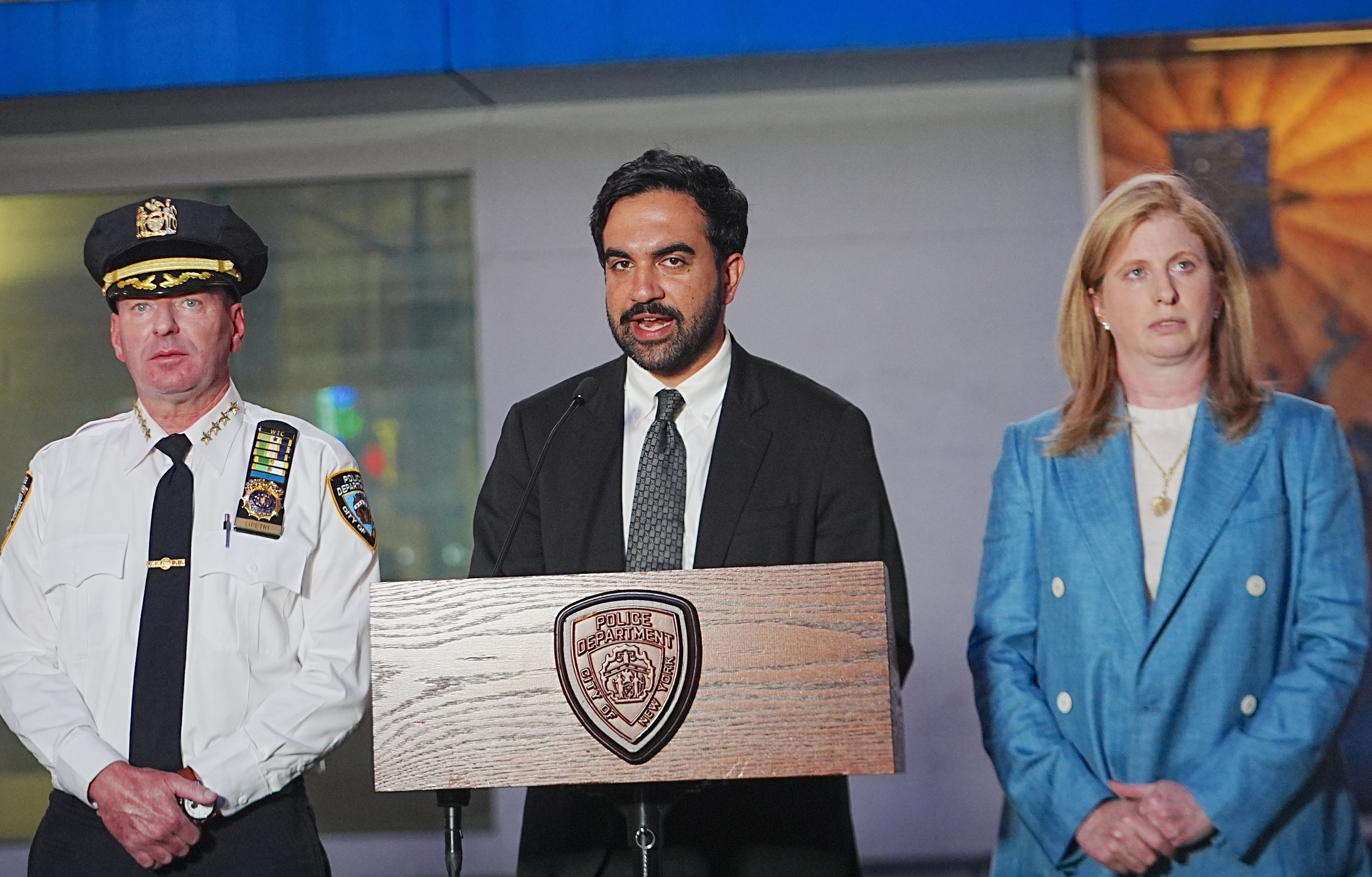 New York City Mayor Zohran Mamdani addressed the Times Square violence after police shot Pamela Cisneros during the confrontation. He thanked the responding officers, while the police shooting is subject to an investigation. | Source: Getty Images