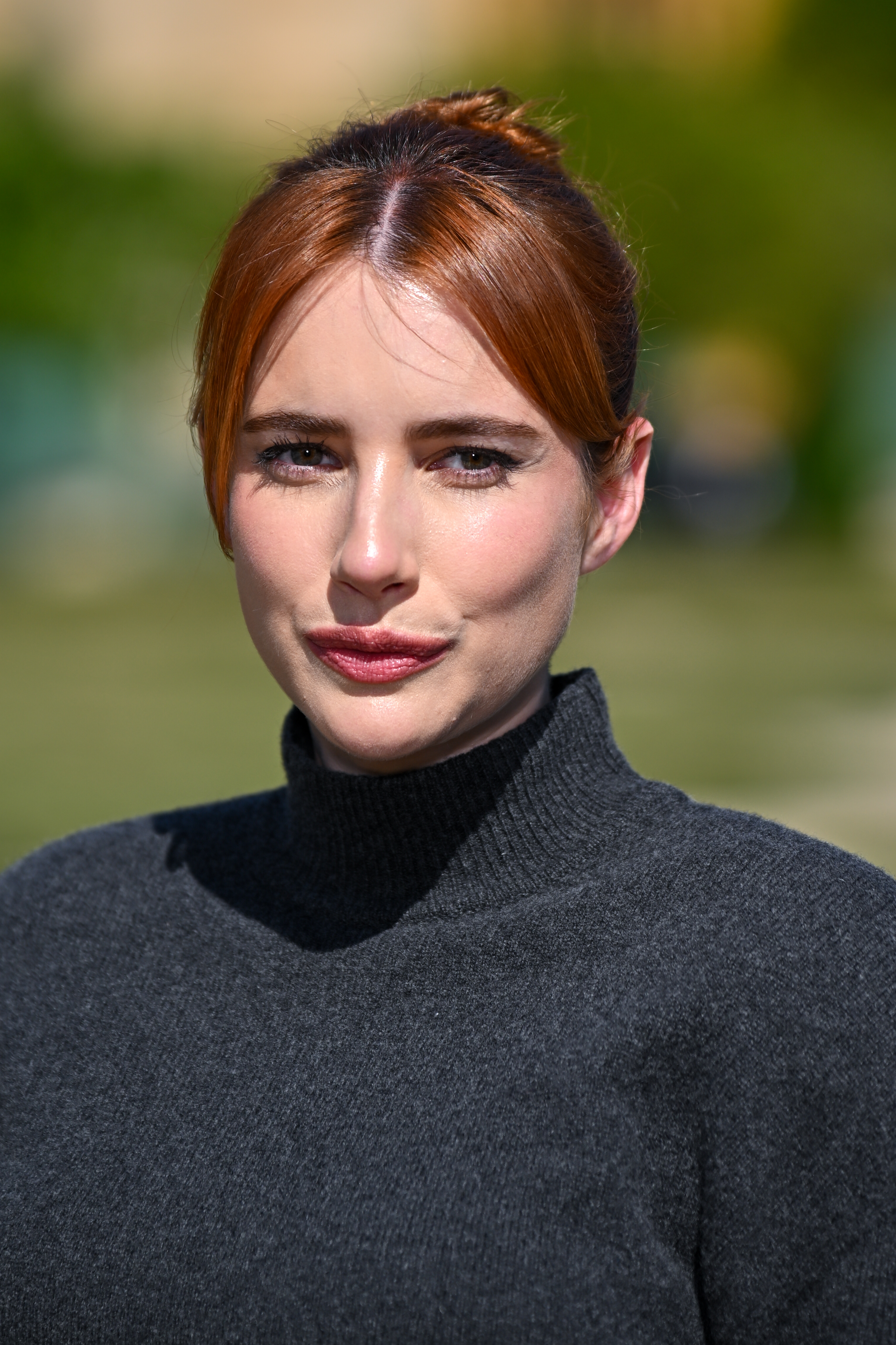Emma Roberts poses during the Jacquemus Menswear Spring/Summer 2026 show at Paris Fashion Week on June 29, 2025. Nearly a year later, she exchanged vows with Cody John in a private Idaho wedding attended by family and close friends. | Source: Getty Images