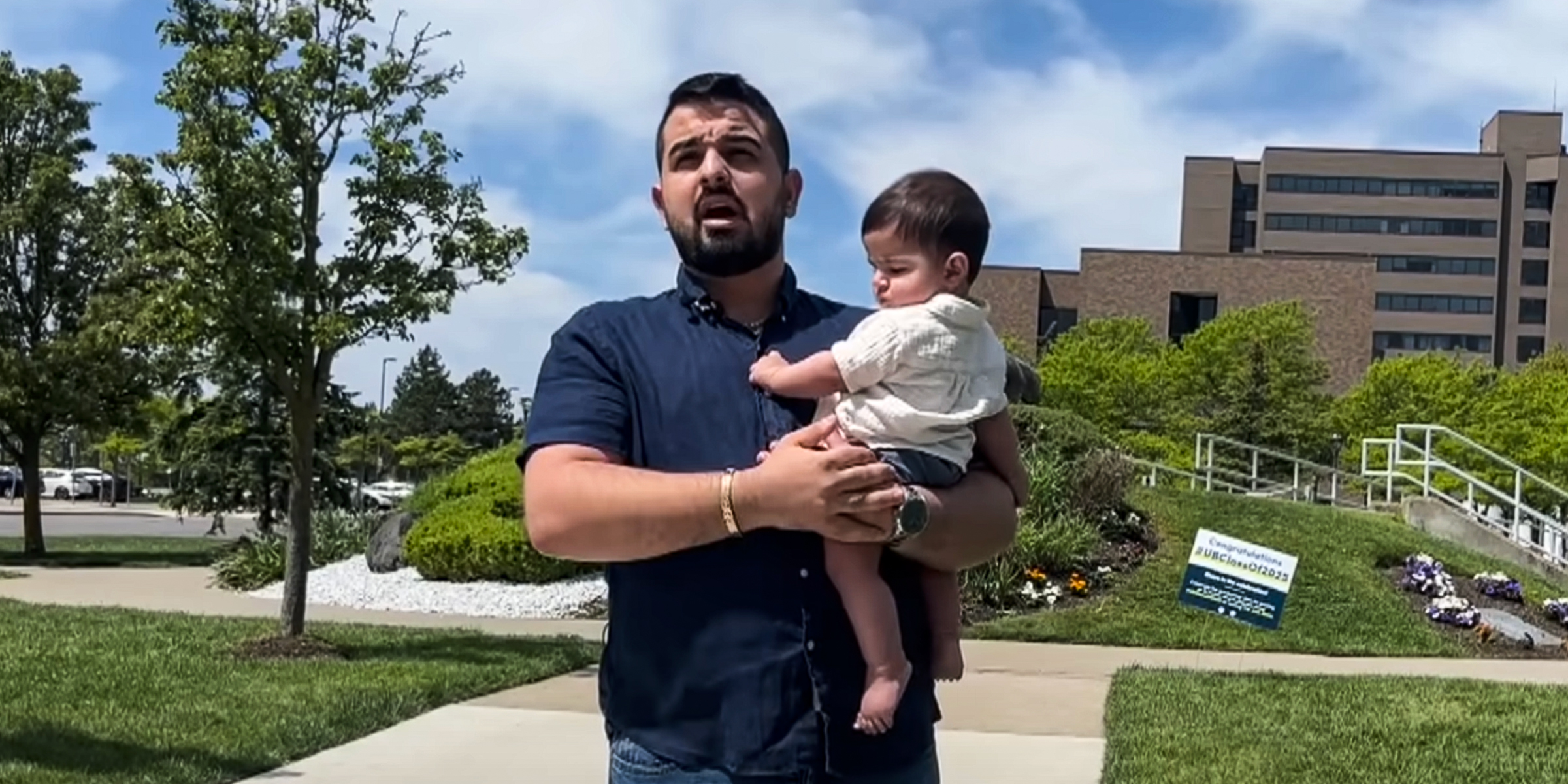 Jean Paul Al Arab and his son | Source: YouTube/NBC News