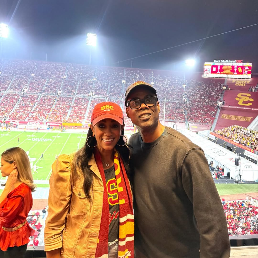The now-divorced couple are pictured at the USC Family Weekend in November 2025 | Source: Instagram/malaak_compton_rock