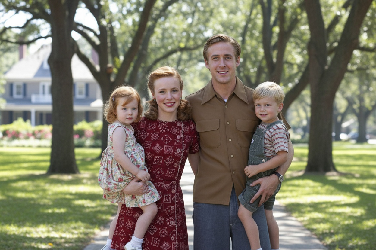 Allie and Noah with their two kids, if they became a family of four. | Source: Grok