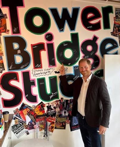 Tower Bridge Studios later shared this photo of Harry on Instagram, offering one of the few public glimpses inside his otherwise confidential visit. | Source: Instagram/ Tower Bridge Studios