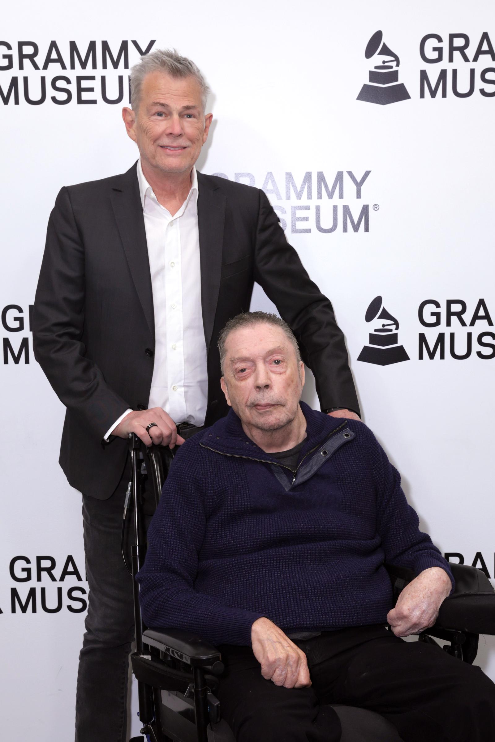 David Foster and Tim Curry attend Celebrating the Music of “The Rocky Horror Picture Show” at the GRAMMY Museum L.A. Live on October 15, 2025, in Los Angeles, California. | Source: Getty Images